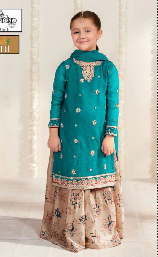 KIDS EMBROIDERED LAWN 2PC | DS 5018 |