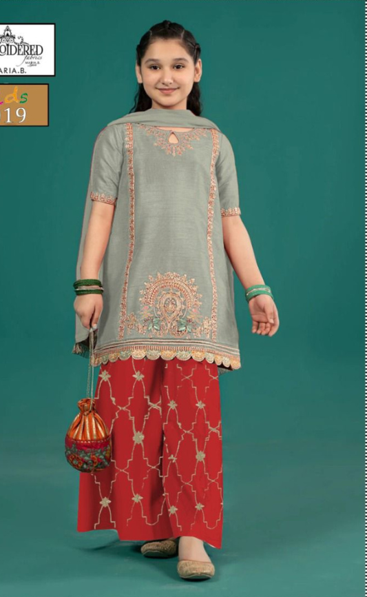 KIDS EMBROIDERED LAWN 2PC | DS 5019-C |