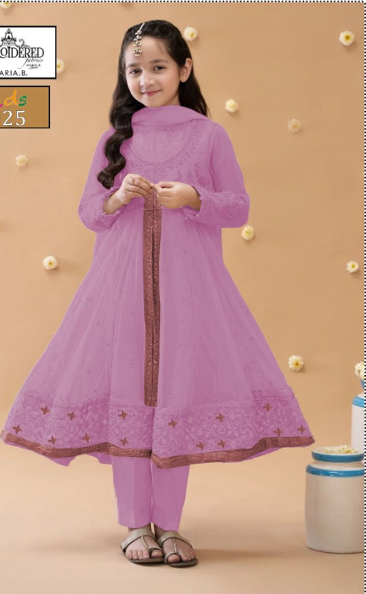 KIDS EMBROIDERED LAWN 2PC | DS 5025-D |