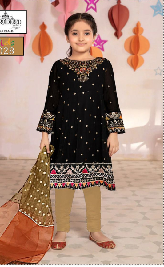KIDS EMBROIDERED LAWN 2PC | DS 5028-G |
