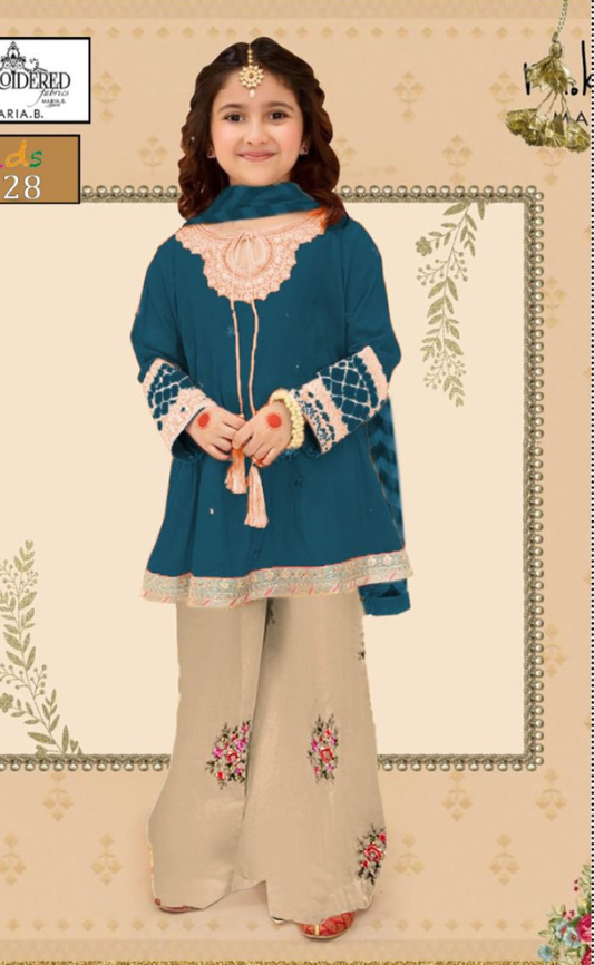 KIDS EMBROIDERED LAWN 2PC | DS 5028-H |