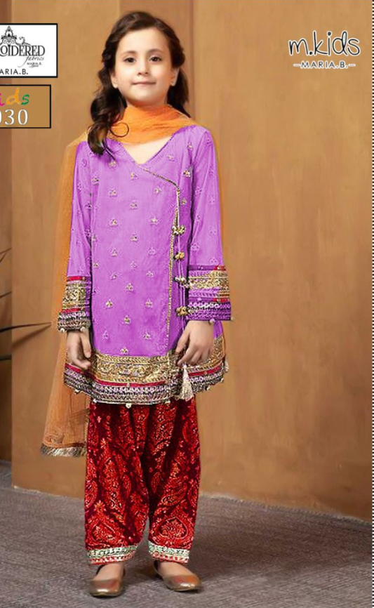 KIDS EMBROIDERED LAWN 2PC | DS 5030-D |