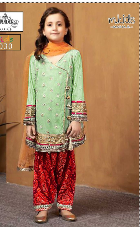 KIDS EMBROIDERED LAWN 2PC | DS 5030-F |