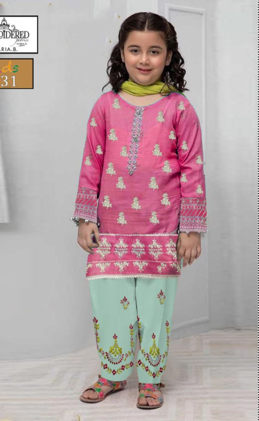 KIDS EMBROIDERED LAWN 2PC | DS 5031-A |