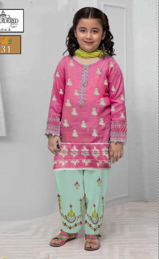 KIDS EMBROIDERED LAWN 2PC | DS 5031-C |