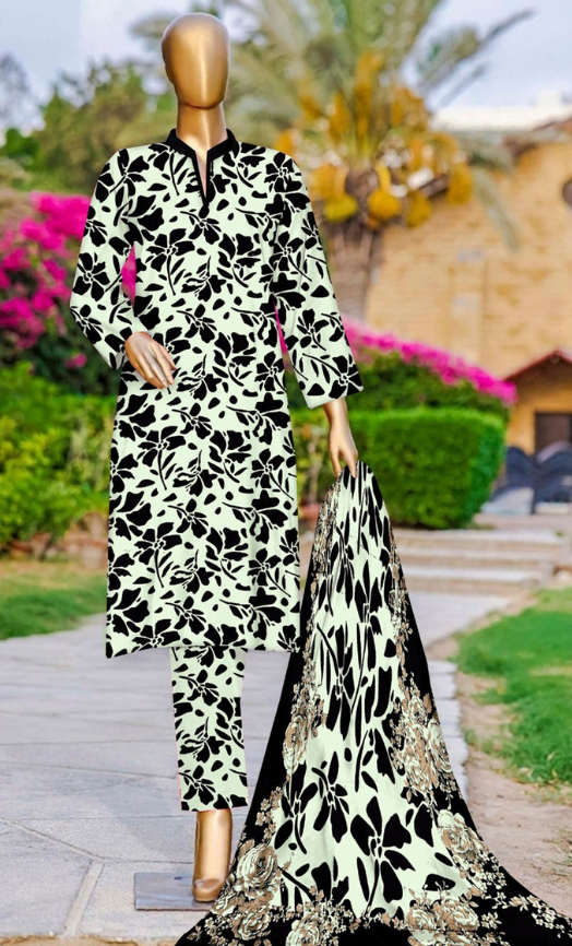 VOL 142 | DS 05 | DIGITAL PRINTED LAWN 3PC VOIL LAWN DUPATTA