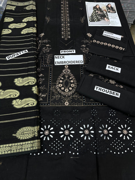 EMBROIDERY LAWN 3PC JACQUARD DUPATTA | DS 05 | LAWN
