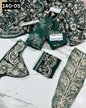 VOL 140 | DS 05 | DIGITAL PRINTED BANADORA LAWN 3PC | VOIL LAWN DUPATTA | EMBROIDERED ORAGANZA PATCHES