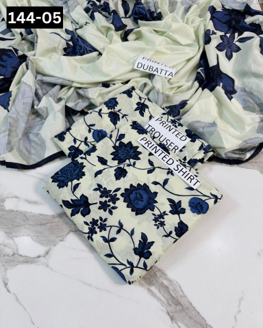 VOL 144 | DS 05 | DIGITAL PRINTED LAWN 3PC VOIL LAWN DUPATTA