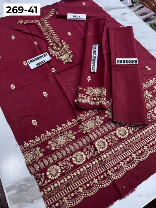 Vol-269 | DS 41 | KIDS EMBROIDERED LAWN 2PC