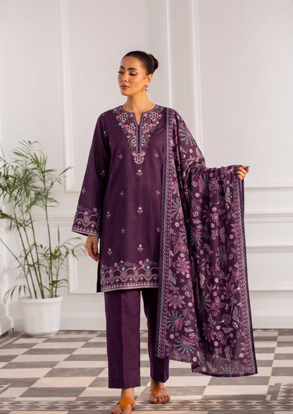VOL 275 | DS 05 | SHANAYA | DIGITAL PRINTED 3PC STONE LINEN SHIRT, PRINTED TROUSER, PRINTED STONE LINEN DUPATTA