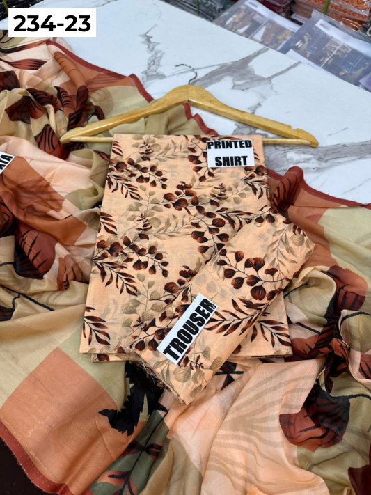 VOL 234 | DS 23 | Baroque | DIGITAL PRINTED LAWN THREE PIECES