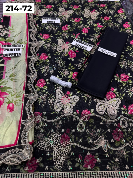 VOL 214 | DS 72 | LAWN LUXURY EMBROIDERED 3PC