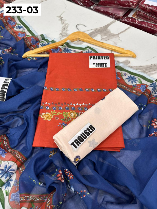 VOL 233 | DS 03 | Coco By Shanaya | DIGITAL PRINTED LAWN THREE PIECES