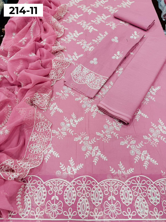 VOL 214 | DS 11 | BAREEZE LAWN LUXURY EMBROIDERED 3PC