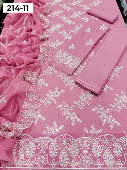 VOL 214 | DS 11 | BAREEZE LAWN LUXURY EMBROIDERED 3PC