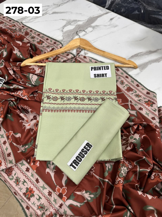 VOL 278 | DS 03 | MANNAT BY SHANAYA | DIGITAL PRINTED 3PC STONE VISCOSE SHIRT, PRINTED TROUSER, PRINTED STONE VISCOSE DUPATTA