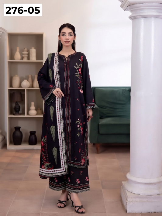 VOL 276 | DS 05 | MAIRA BY SHANAYA | DIGITAL PRINTED 3PC STONE COTTON SHIRT, PRINTED TROUSER, PRINTED STONE COTTON DUPATTA