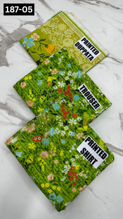 VOL 187 | DS 05 | DIGITAL PRINTED KHADDAR 3PC KHADDAR DUPATTA