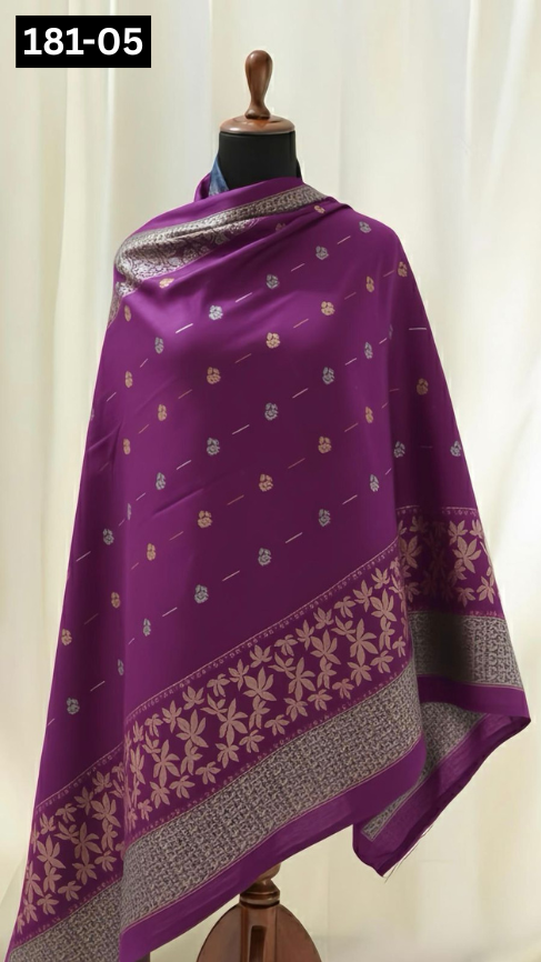 VOL 181 | DS 05 | MULTANI JACQUARD WOOL SHAWL