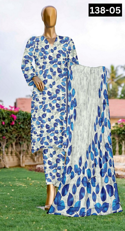 VOL 138 | DS 05 | DIGITAL PRINTED LAWN 3PC VOIL LAWN DUPATTA