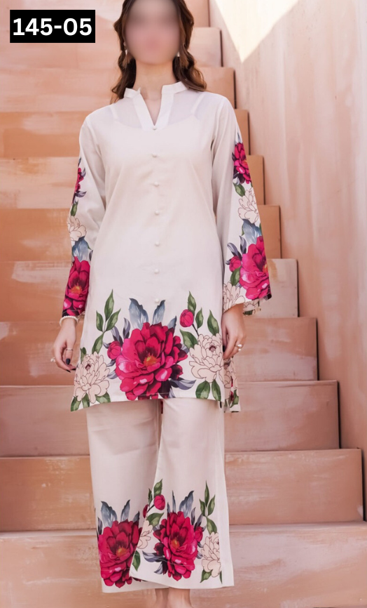 VOL 145 | DS 05 | DIGITAL PRINTED LAWN 2PC | CO-ORD SET