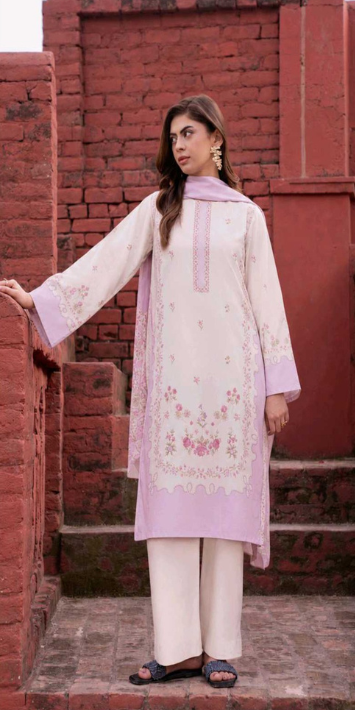 VOL 266 | DS 05 | AFSAANAH By SHANAYA | DIGITAL PRINTED 3PC LAWN SHIRT, DYED TROUSER, PRINTED VOIL DUPATTA