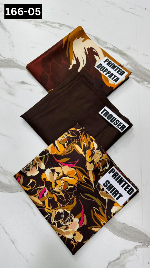 VOL 166 | DS 05 | DIGITAL PRINTED LINEN 3PC LINEN DUPATTA
