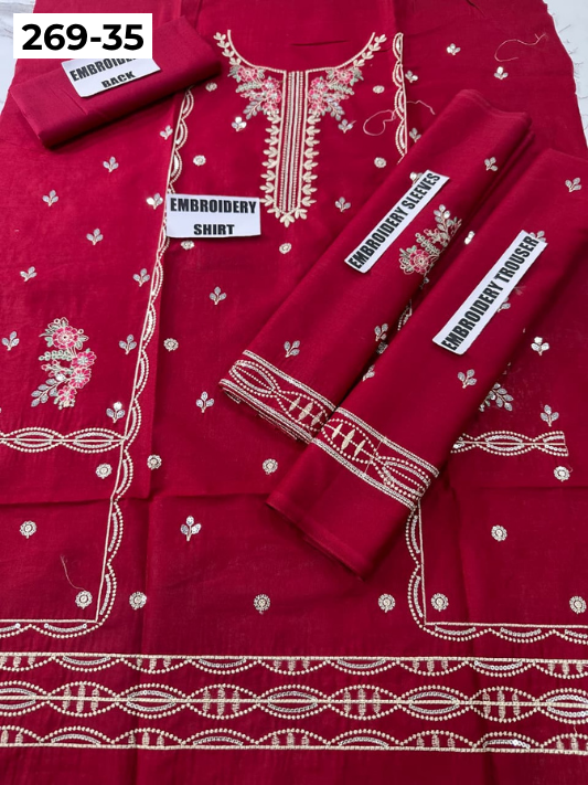 Vol-269 | DS 35 | KIDS EMBROIDERED LAWN 2PC