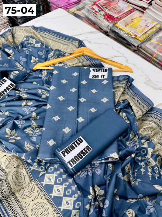 VOL 75 | DS 04 | DIGITAL PRINTED LAWN 3PC LAWN DUPATTA