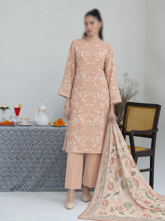 VOL 287 | 05 | NOORIA BY SHANAYA | DIGITAL PRINTED 3PC CORDUROY KHADDAR SUIT | PRINTED SHIRT, TROUSER & DUPATTA