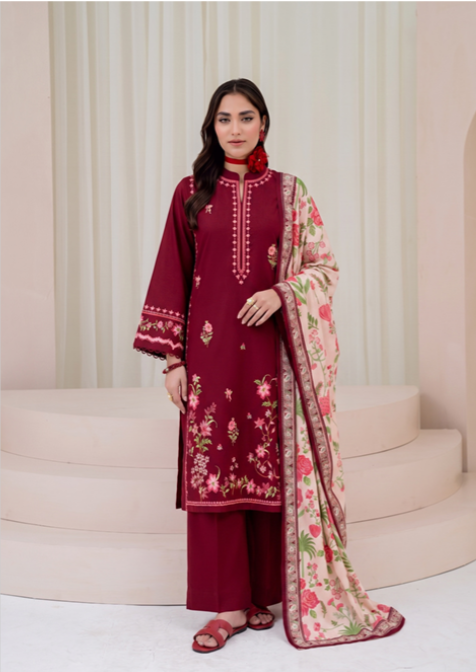 VOL 273 | DS 05 | SARAH | DIGITAL PRINTED 3PC VISCOS SHIRT, DYED TROUSER, PRINTED VISCOS DUPATTA