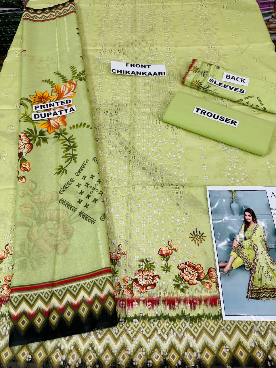 VOL 10 | DS 02 | DIGITAL PRINTED LAWN CHIKANKAARI 3 PC