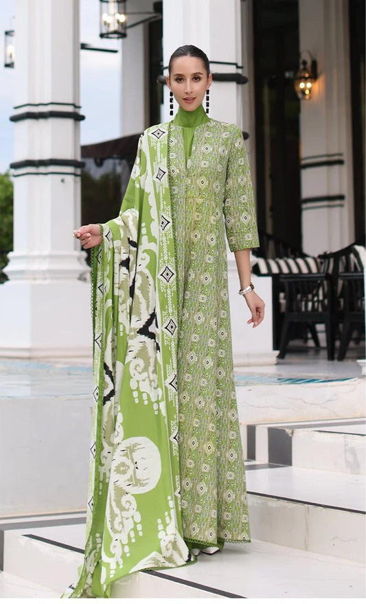 KHAADI LAWN 3pc VOIL DOPATA V74 D6