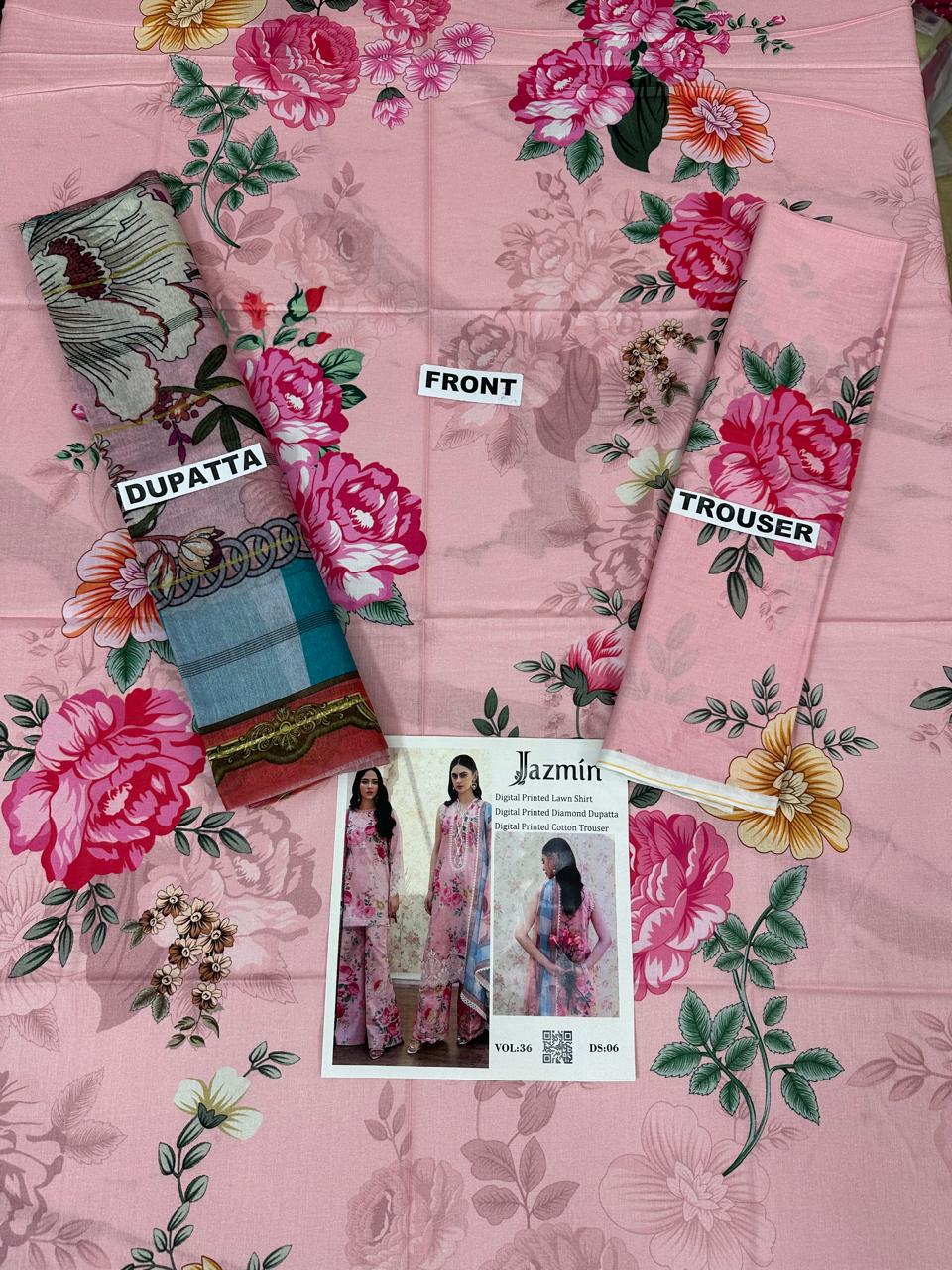 VOL 36 | DS 06 | DIGITAL PRINTED LAWN 3PC