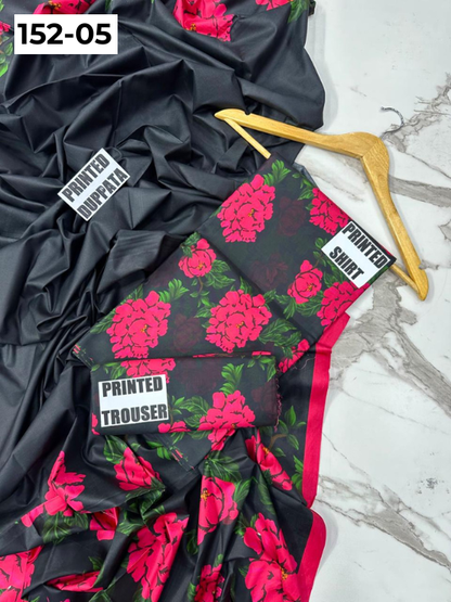 VOL 152 | DS 05 | DIGITAL PRINTED LINEN 3PC LINEN DUPATTA