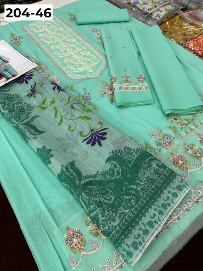 Vol 204 | DS 46 | LAWN EMBROIDERED THREE PIECE COLLECTION