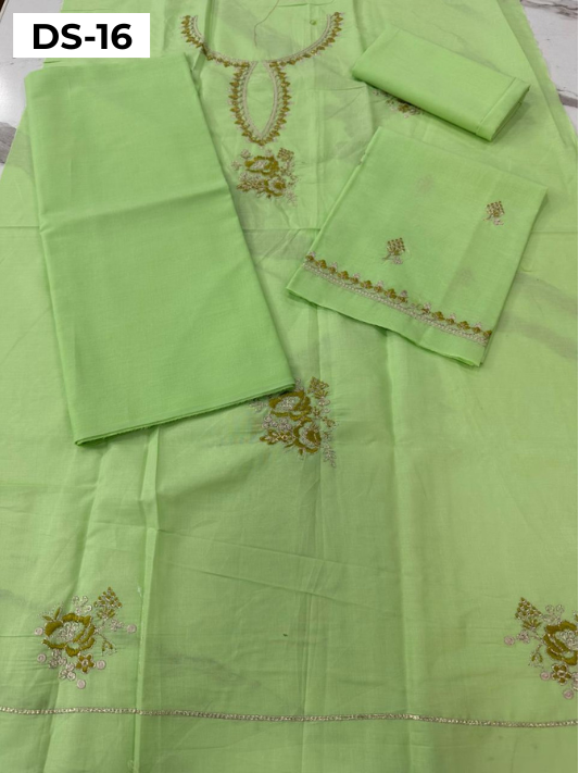 | DS 16-GREEN | KIDS EMBROIDERED LAWN 2PC
