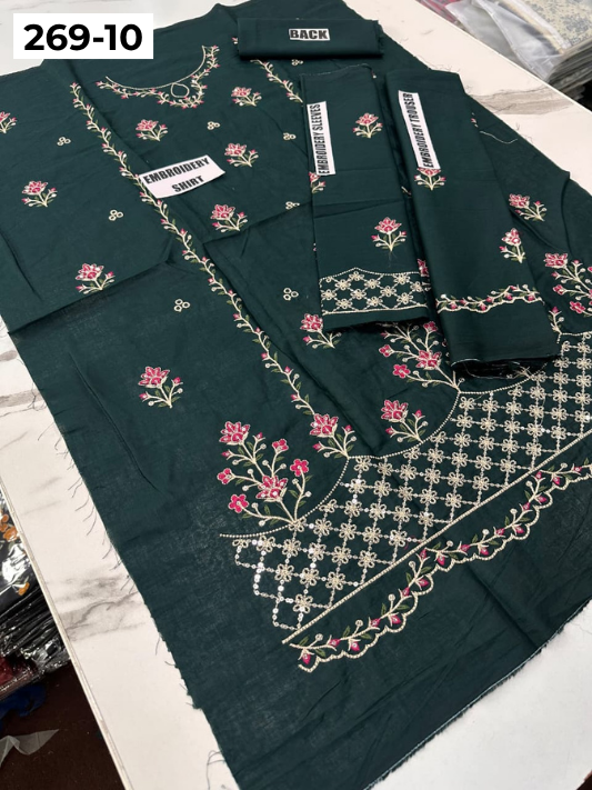 Vol-269 | DS 10 | KIDS EMBROIDERED LAWN 2PC