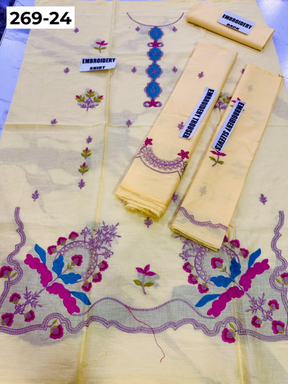 Vol-269 | DS 24 | KIDS EMBROIDERED LAWN 2PC