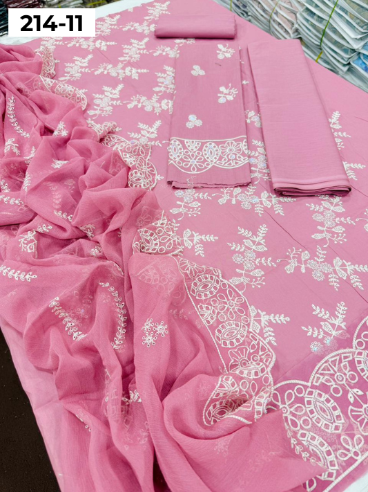 VOL 214 | DS 11 | BAREEZE LAWN LUXURY EMBROIDERED 3PC