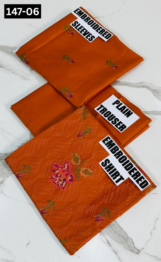 VOL 147 | DS 06 | EMBROIDERED COTTON CAMBRIC 2PC