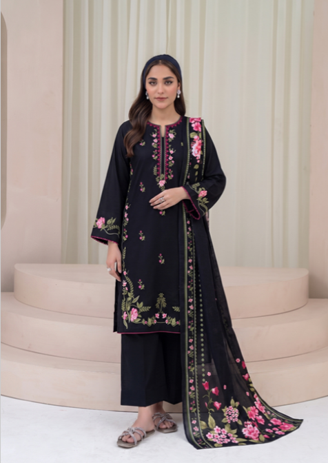 VOL 273 | DS 06 | SARAH | DIGITAL PRINTED 3PC VISCOS SHIRT, DYED TROUSER, PRINTED VISCOS DUPATTA
