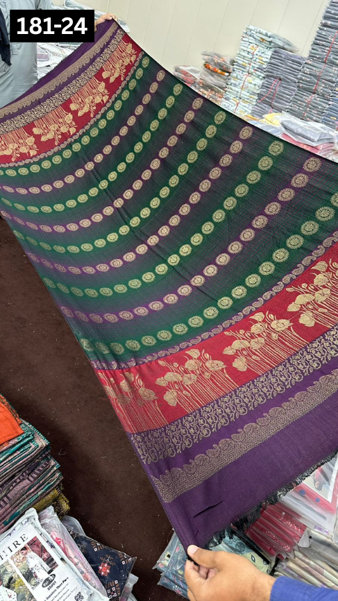 VOL 181 | DS 24 | MULTANI JACQUARD WOOL SHAWL