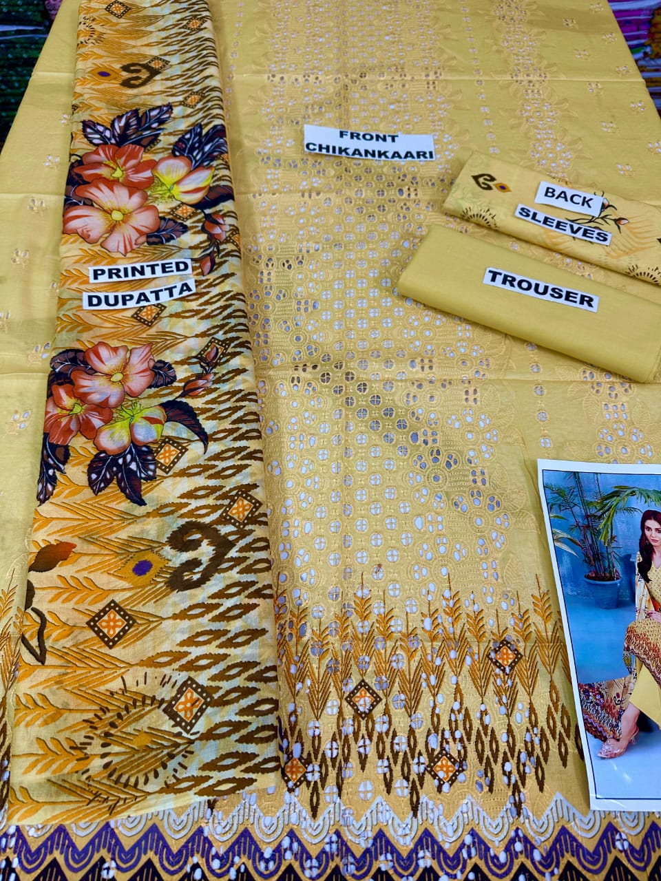 VOL 10 | DS 01 | DIGITAL PRINTED LAWN CHIKANKAARI 3 PC