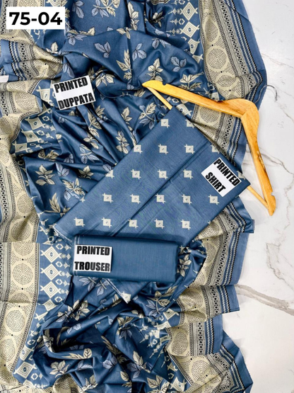 VOL 75 | DS 04 | DIGITAL PRINTED LAWN 3PC LAWN DUPATTA