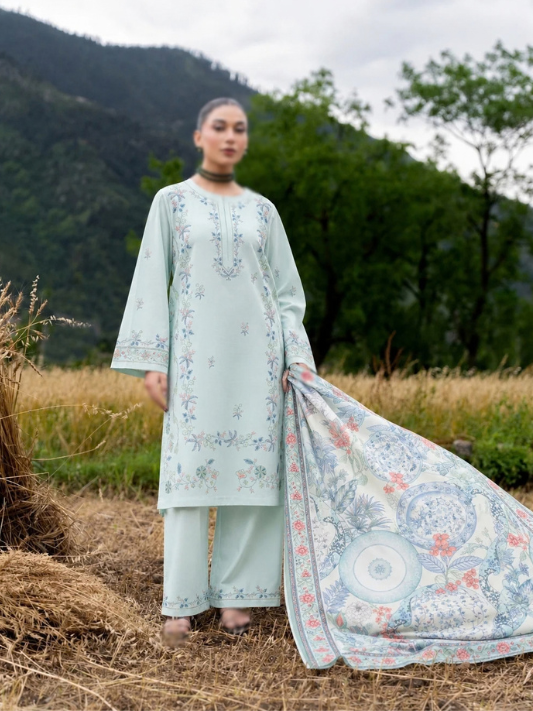 VOL 280 | 06 | WARDA BY SHANAYA | DIGITAL PRINTED 3PC CORDUROY KHADDAR SUIT | PRINTED SHIRT, TROUSER & DUPATTA