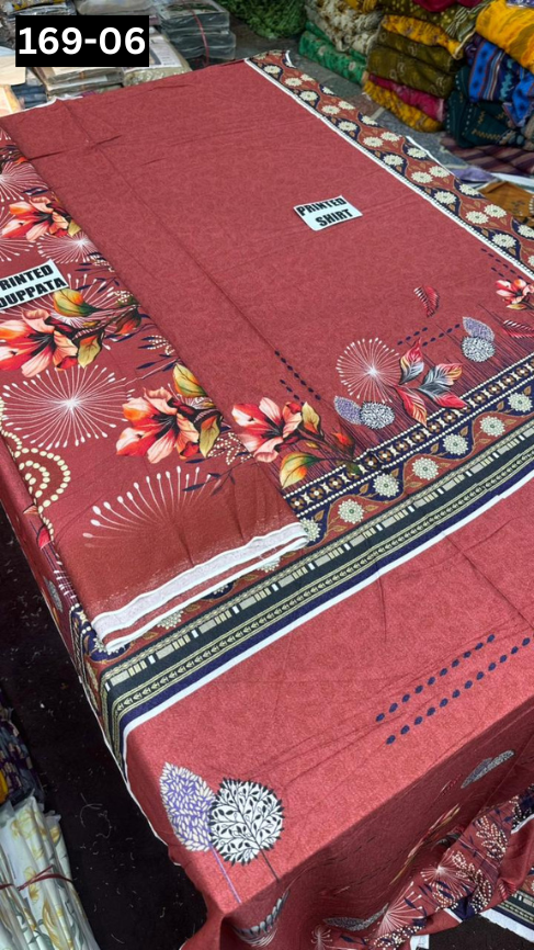 VOL 169 | DS 06 | DIGITAL PRINTED KARANDI 2PC SHIRT DUPATTA COLLECTION