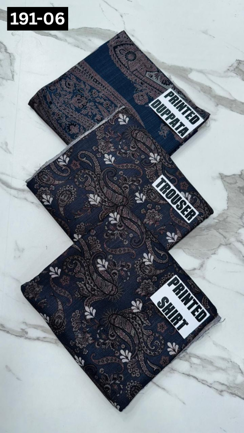 VOL 191 | DS 06 | DIGITAL PRINTED DHANAK 3PC DHANAK DUPATTA