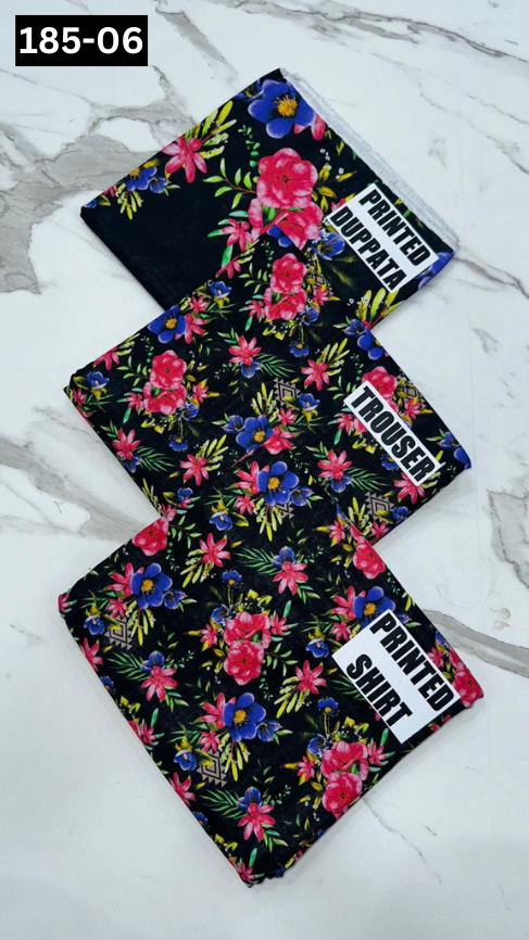 VOL 185 | DS 06 | DIGITAL PRINTED KHADDAR 3PC KHADDAR DUPATTA